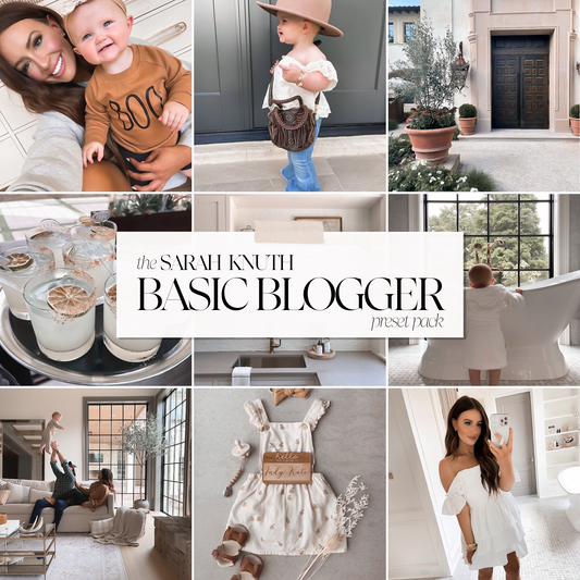 @SARAHKNUTH: Basic Blogger Preset Pack